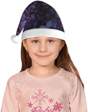 Lilac Santa Hat for Kids Baby Christmas Headwear