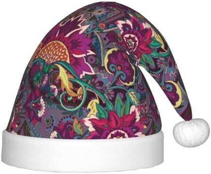 Vintage Oriental Paisley Santa Hat for Kids
