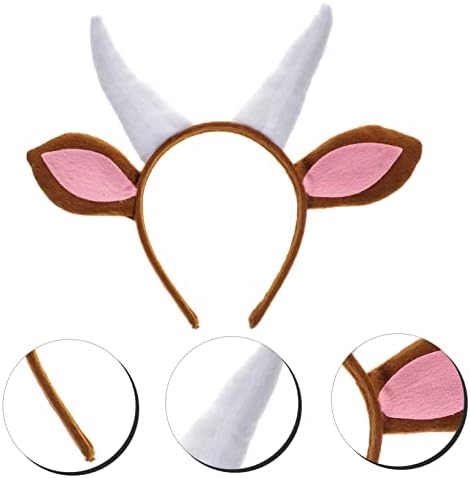 LIFKOME Goat Costume Headband for Kids and Parties