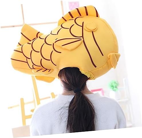 Gadpiparty Fish Head Cartoon Plush Cosplay Hat for Girls Women