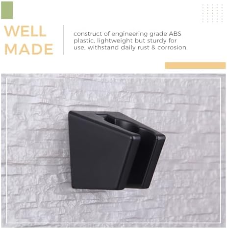 Hand Held Shower Bracket with Two Slots Matte Black