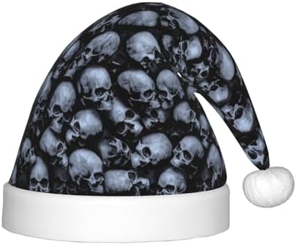 Gothic Skull Santa Hat for Kids Baby Christmas Party Hat