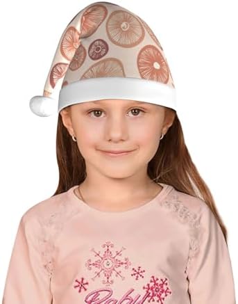 Salelf Mushrooms Santa Hat for Kids Christmas Party