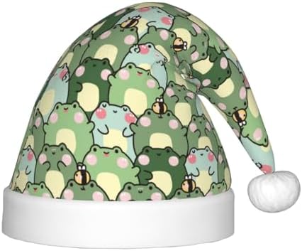 Salelf Chubby Frog Santa Hat for Kids