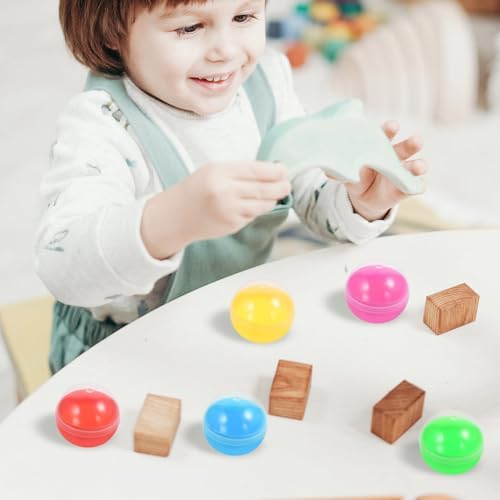 50Pcs Fillable Plastic Capsules for Gumball Machines Assorted Colors