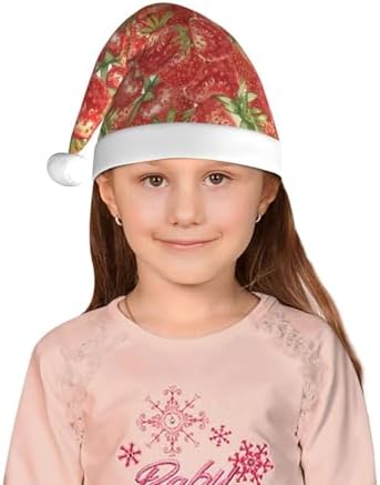 Strawberry Santa Hat Kids Christmas Headwear
