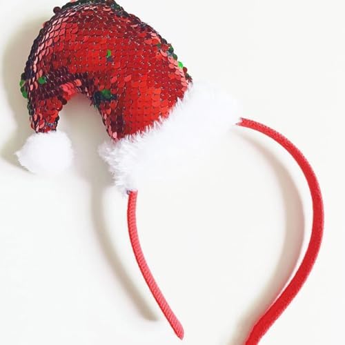 LOGOFUN 2pcs Christmas Elf Hat Headband for Kids