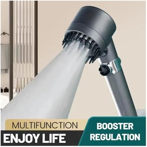 NATTCO High Pressure Shower Head with 3 Modes and Filter