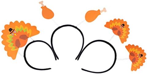PRETYZOOM Funny Turkey Headband Set