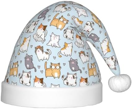 Cute Cat Santa Hat for Kids Christmas Party Accessory