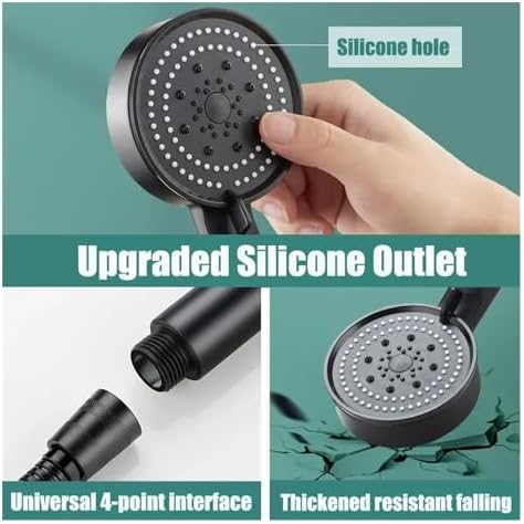 NATTCO 5 Modes Adjustable Shower Head with Pressure Saving and Massage 1