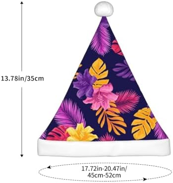 Purple Flower Santa Hat for Kids Christmas Party Hat