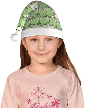 Cute Frogs Santa Hat for Kids Christmas Party Headwear