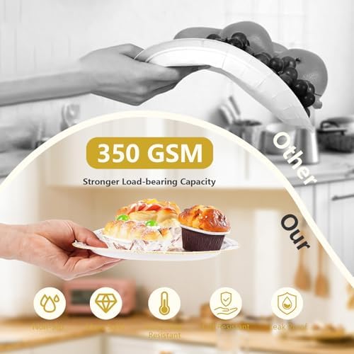Grencian 96Pcs Happy Engagement Plates Napkins Set