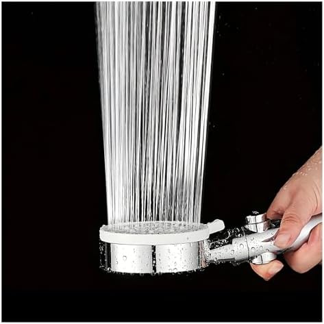 NATTCO 3pcs Adjustable Shower Head with Hose and Bracket