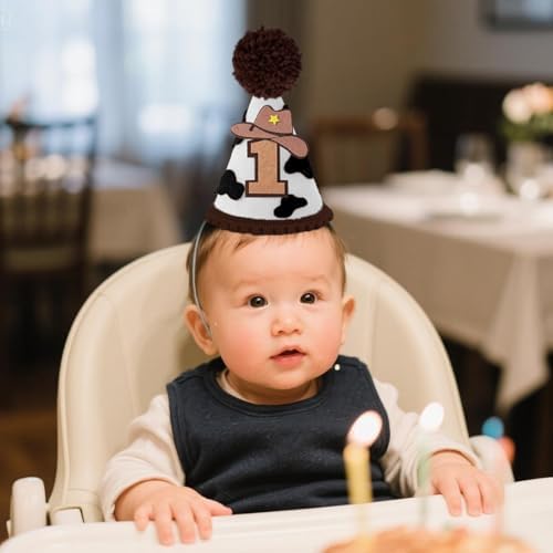 Western Cowboy First Birthday Party Hats