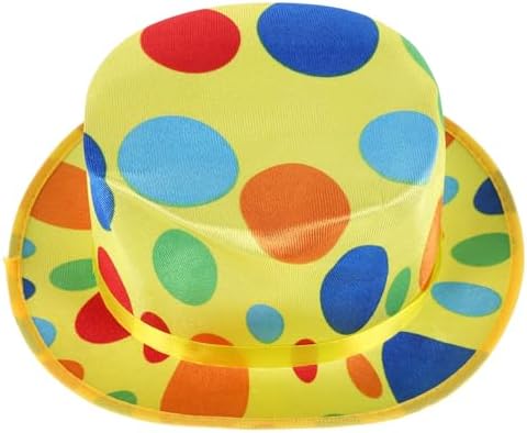 LUOZZY Colorful Clown Hat for Halloween Cosplay Party