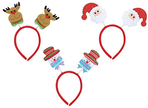 Iconikal Christmas Headband Boppers 12-Pack