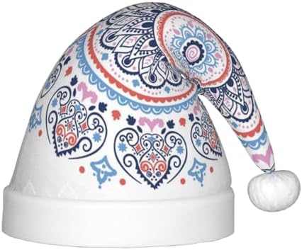 Mandala Santa Hat for Kids Baby Christmas Hat Party