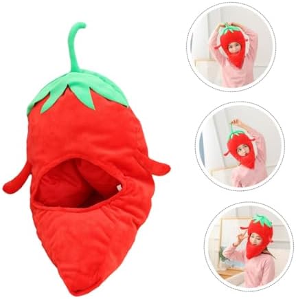 Toyvian Cartoon Chilli Shape Party Hat for Kids and Adults