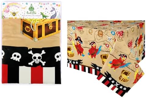 WERNNSAI Pirate Party Tablecloth 54 x 108