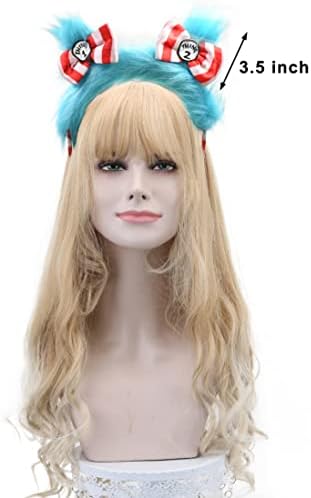 HODRME Cartoon Headband for Kids and Adults Blue