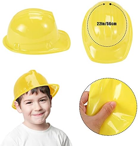 Gejoy 36 Piece Construction Hats for Kids Party Supplies