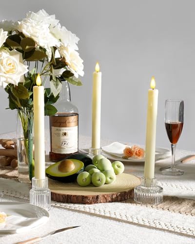 Homemory Flameless Taper Candles Set of 2
