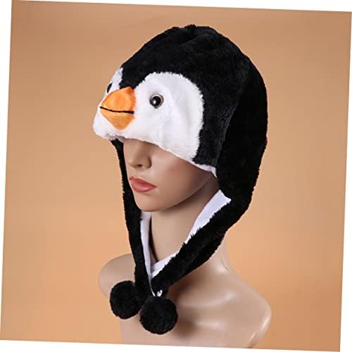 4 Pcs Penguin Cosplay Hat for Kids Party Fun Plush Headwear