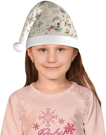 Cute Animal Santa Hat for Kids Baby Christmas Party Headwear