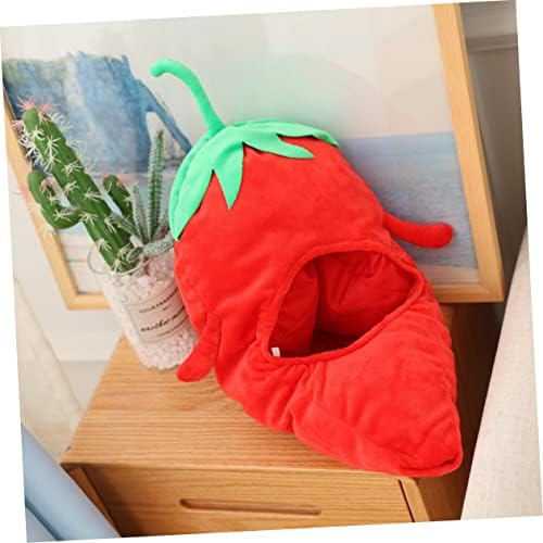 Toyvian Cartoon Chilli Shape Party Hat for Kids and Adults