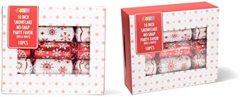 JOYIN 10 Pack Christmas Party Favors with Snowflake Design