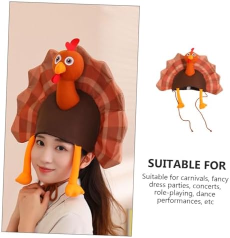Operitacx Thanksgiving Turkey Hat for Parties and Costume Events