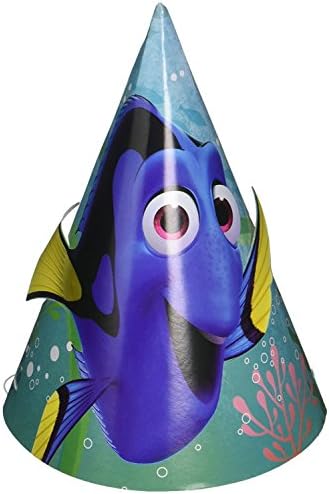 Amscan Finding Dory Paper Cone Hat 8pcs