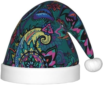 Oriental Paisley Santa Hat for Kids Christmas Party