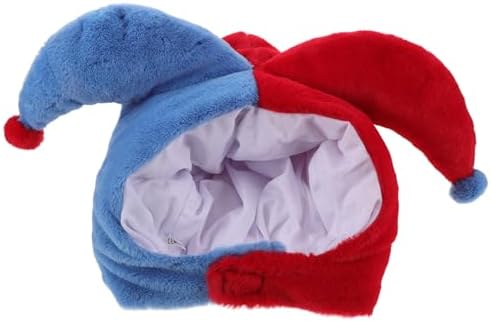 LOGOFUN Halloween Clown Plush Costume Hat