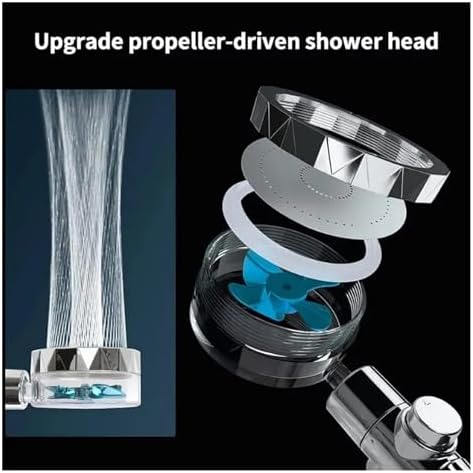 NATTCO 360 Degree Rotation High Pressure Handheld Shower Head