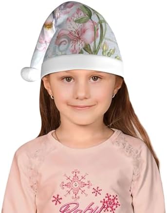 Vintage Rose Santa Hat for Kids and Babies