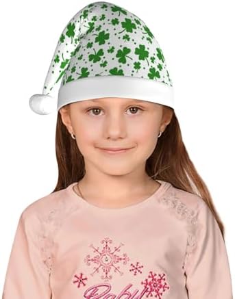 St Patricks Day Santa Hat for Kids Christmas Party Headwear