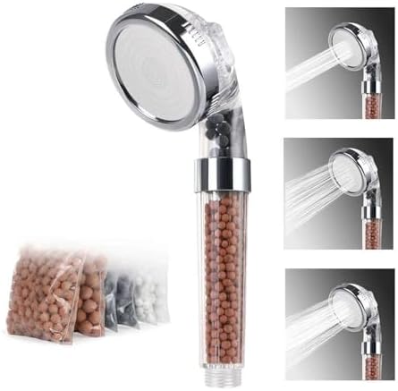 NATTCO Three-Speed Adjustable Nozzle Shower Head