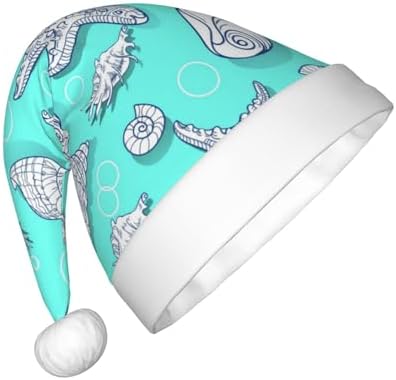 Seashell Starfish Santa Hat for Kids Baby Christmas Party Headwear