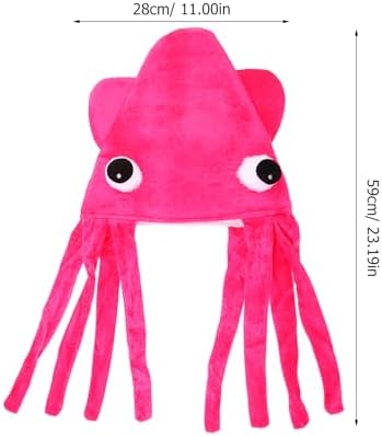 Beaupretty Cartoon Squid Hat for Halloween and Party