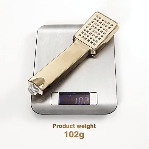 Brushed Gold Brass Handheld Shower Head