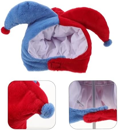 LOGOFUN Halloween Clown Plush Costume Hat