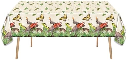 OULUN Bug Party Decorations Tableware Set 20 Plates 20 Napkins Tablecloth