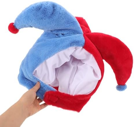 LOGOFUN Halloween Clown Plush Costume Hat