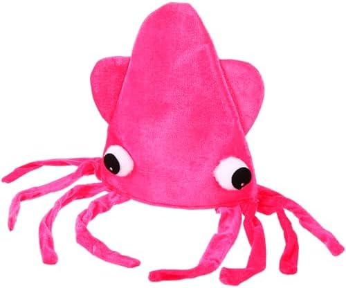 Beaupretty Cartoon Squid Hat for Halloween and Party