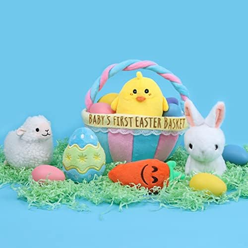 Babys First Personalized Easter Basket Stuffers Playset 6 Items
