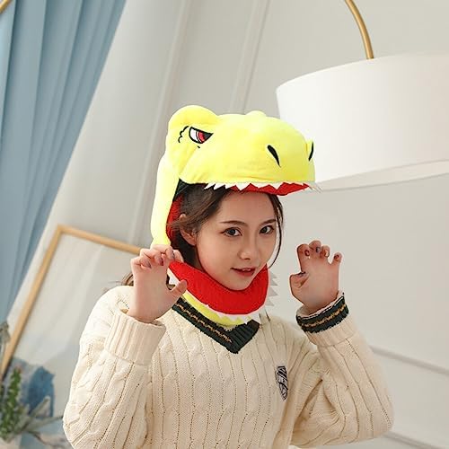 Adorable Plush Dinosaur Party Hat for Kids and Adults
