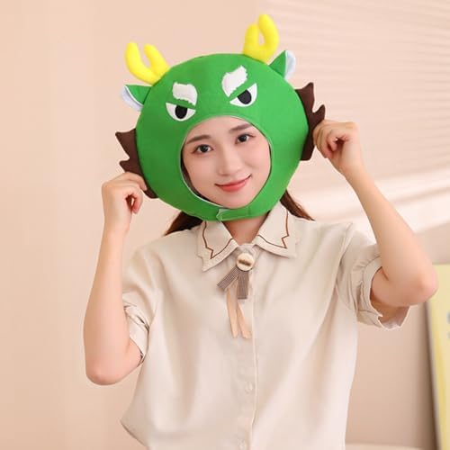 New Year Chinese Dragon Plush Head Cover for Costume Parties
